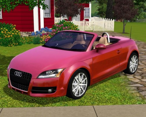 Pink Audi TT coupe
