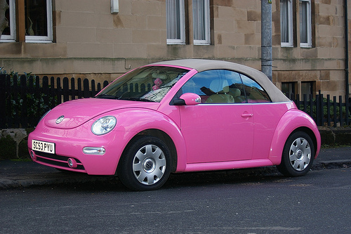 Pink VW bug