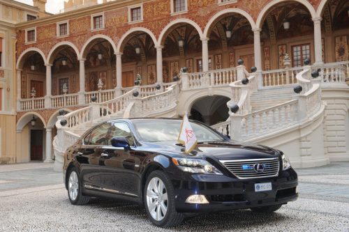 Prince Albert II of Monaco Lexus LS600h